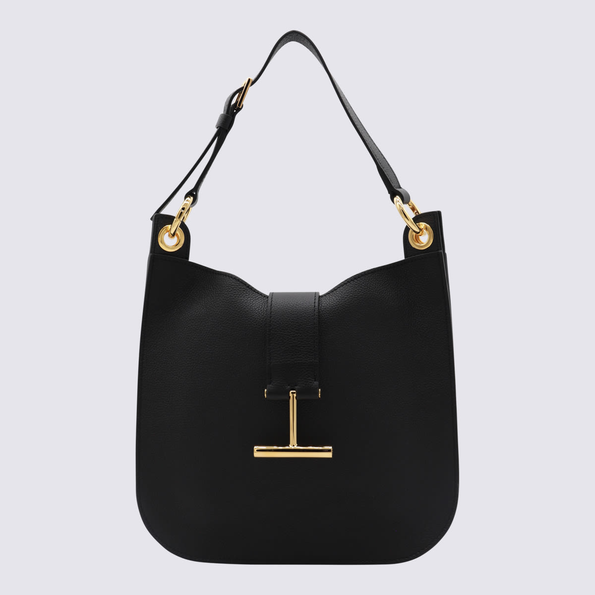 Shop Tom Ford Black Leather Shoulder Bag