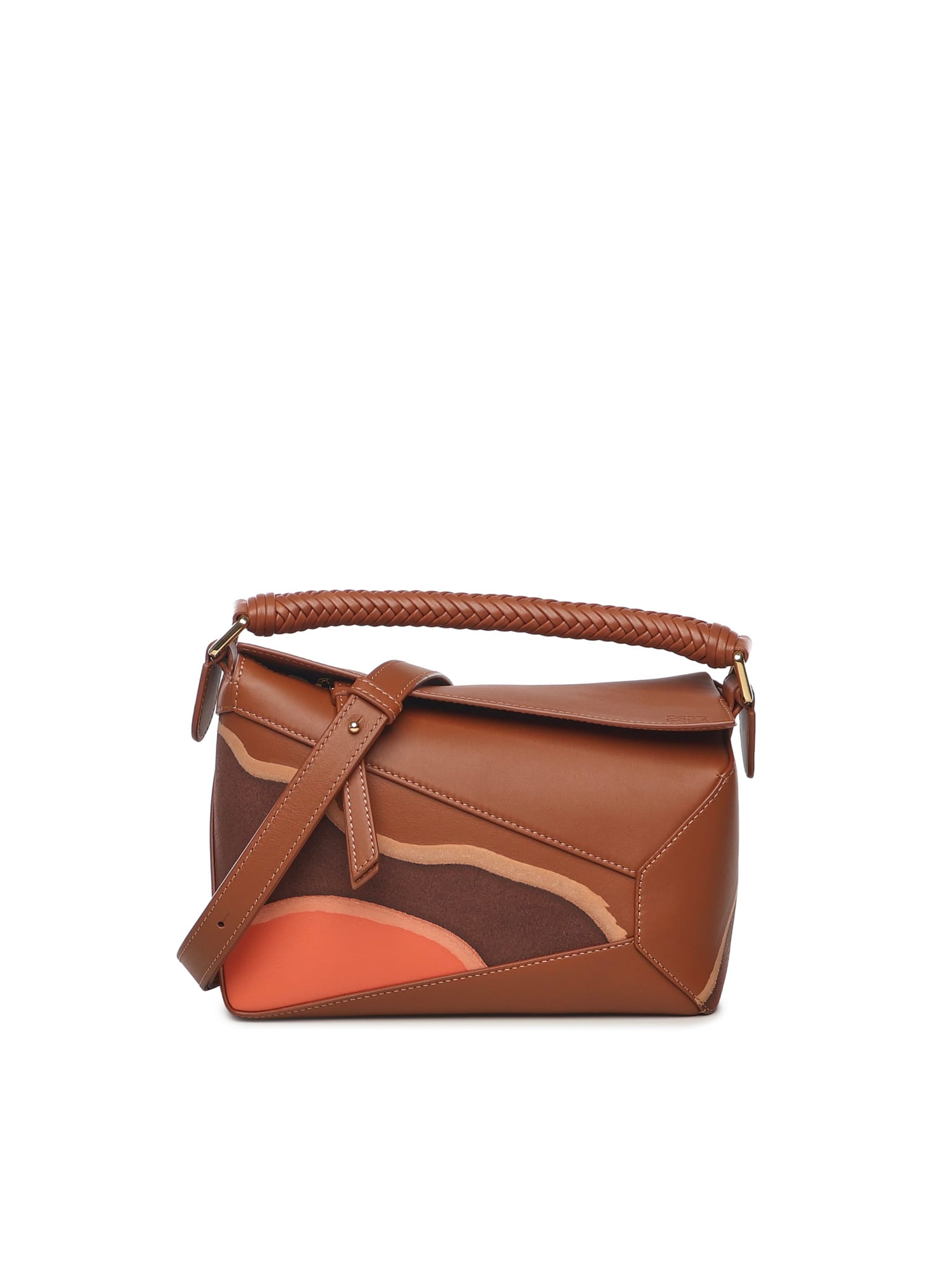 Loewe Small Puzzle Edge Landscape Bag In Multi