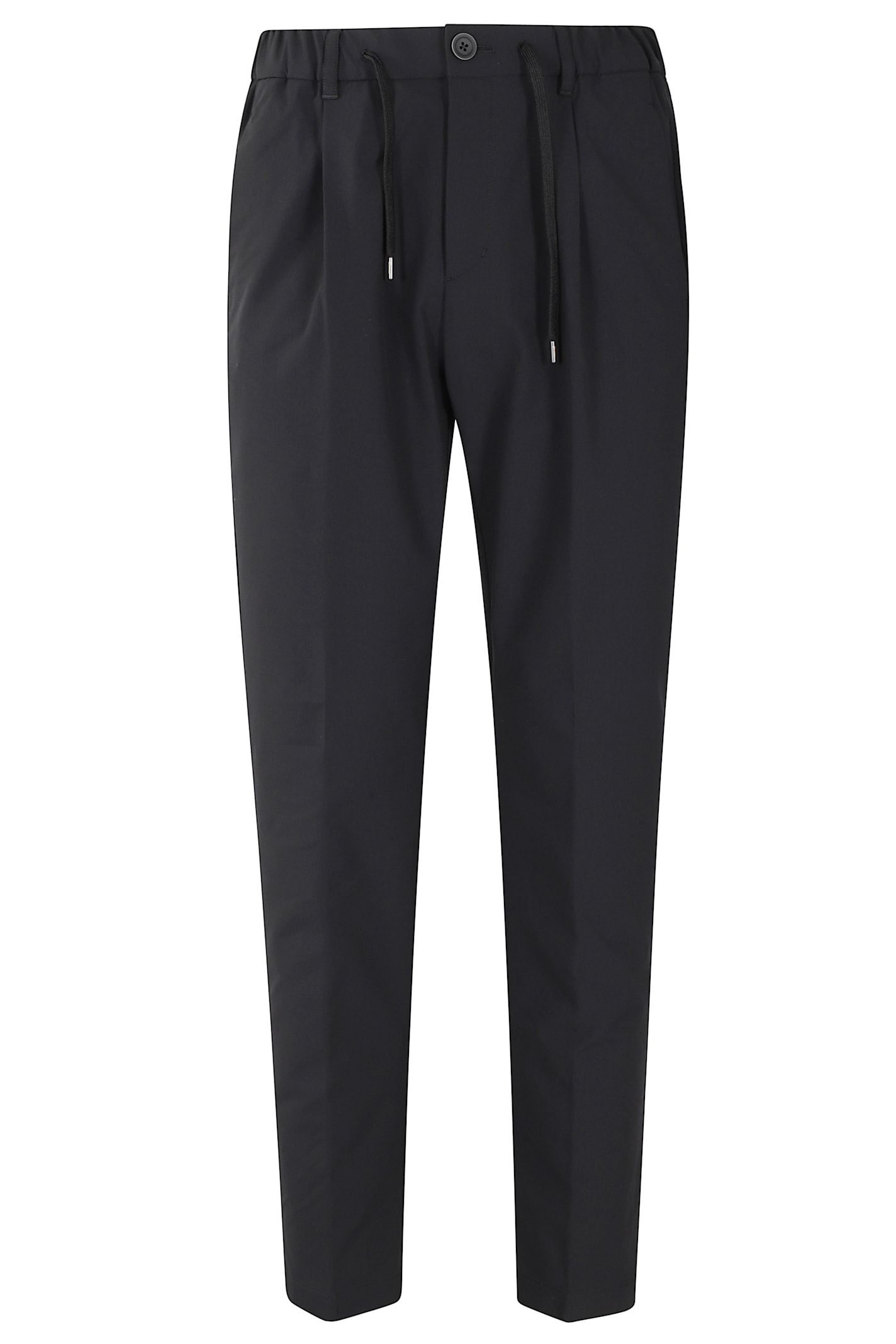 Herno Woven Pants In Black