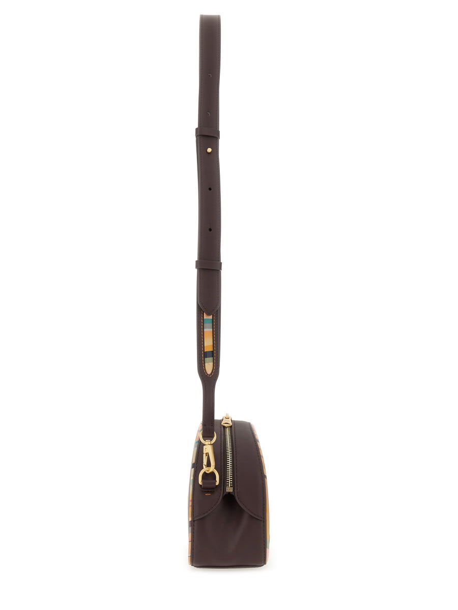 Ps By Paul Smith Ps Paul Smith Leather Dusky Swirl Bag In Bordeaux
