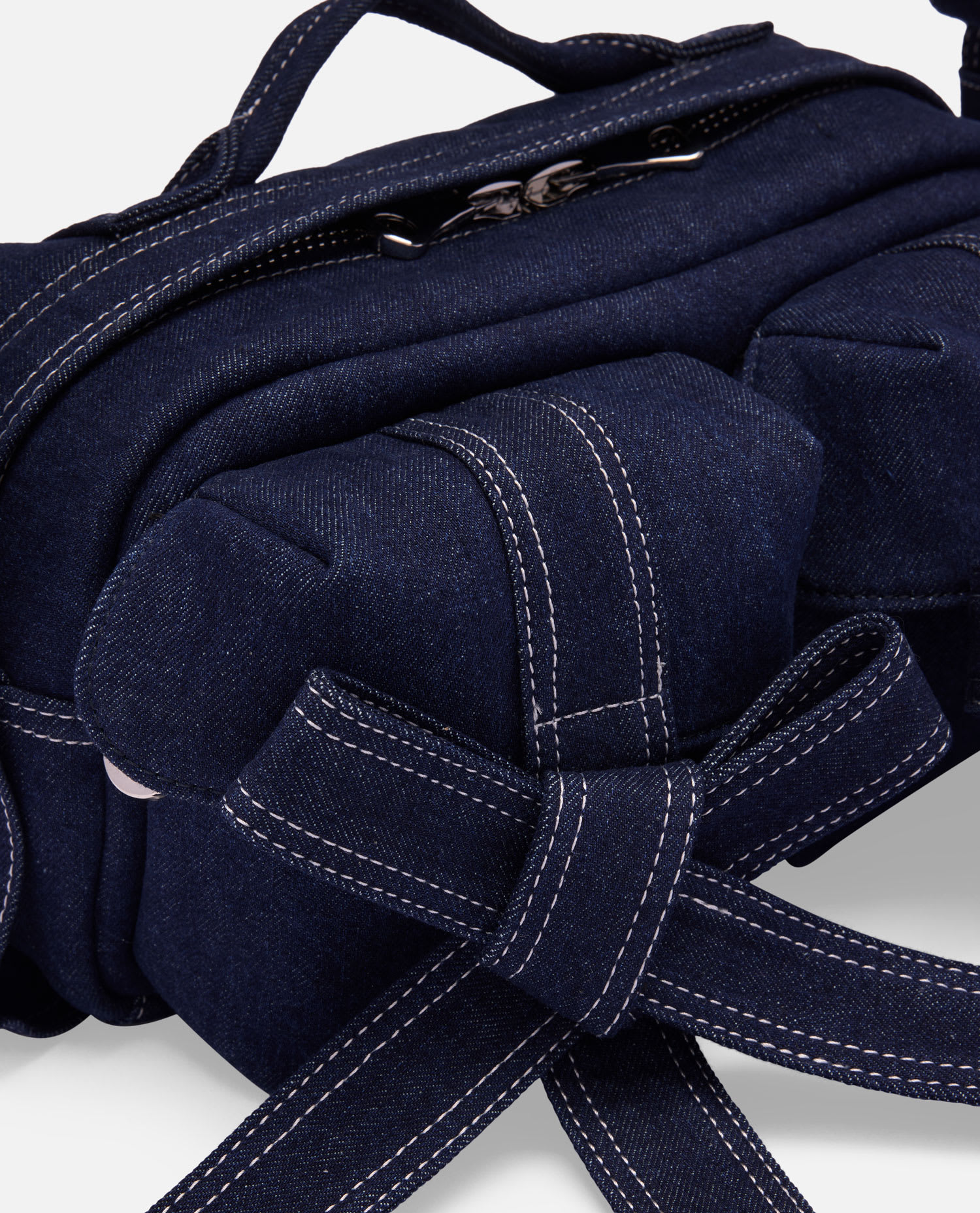 Simone Rocha Classic Bow Crossbody Bag In Blue