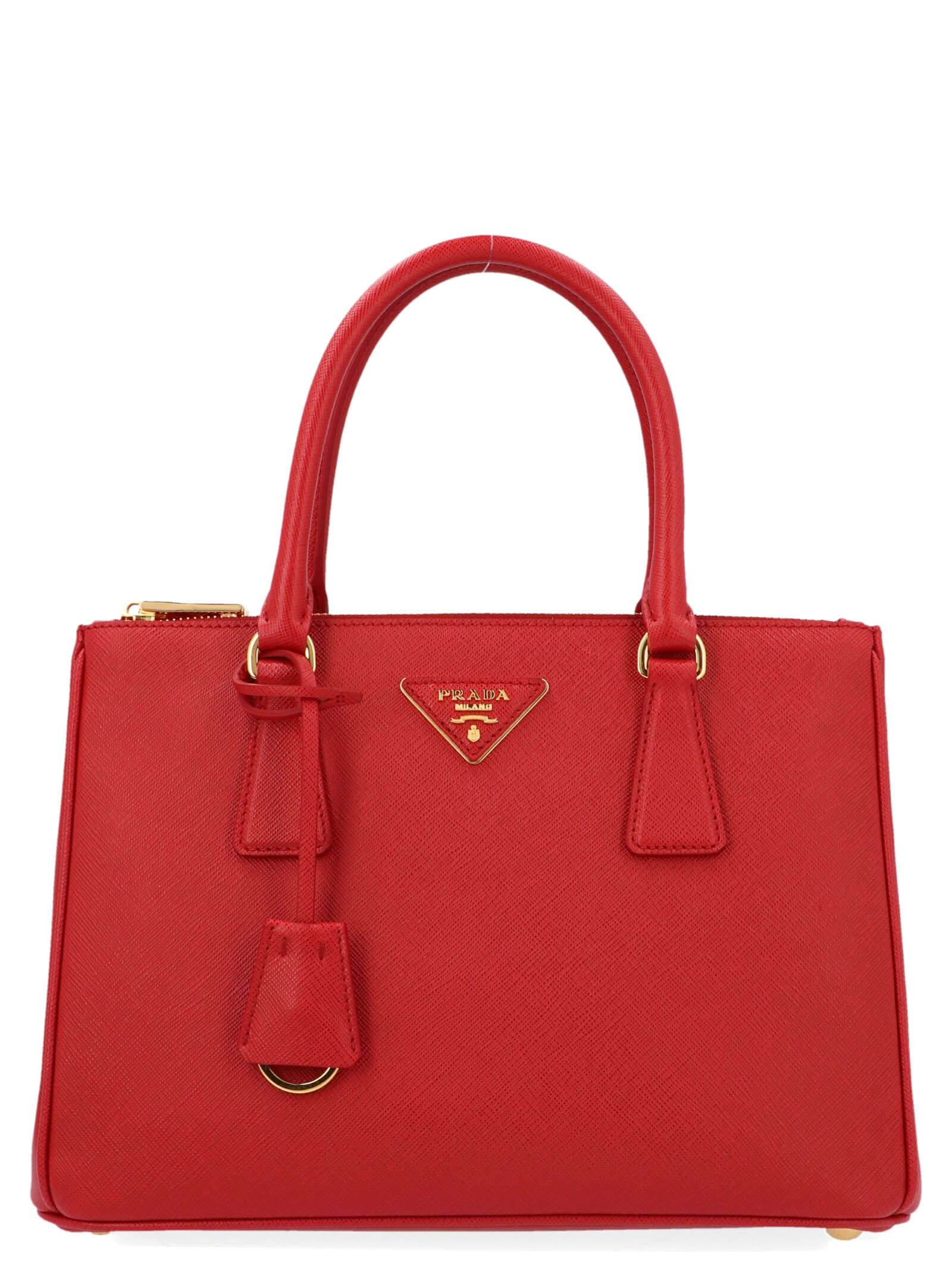 Prada Saffiano Lux Galleria Bag In Fuoco