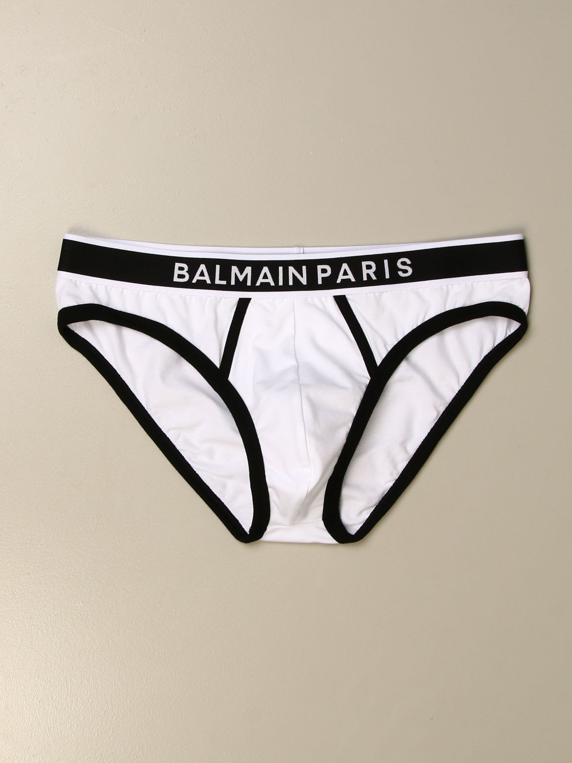 Balmain Underwear Balmain Jersey Brief With Logo