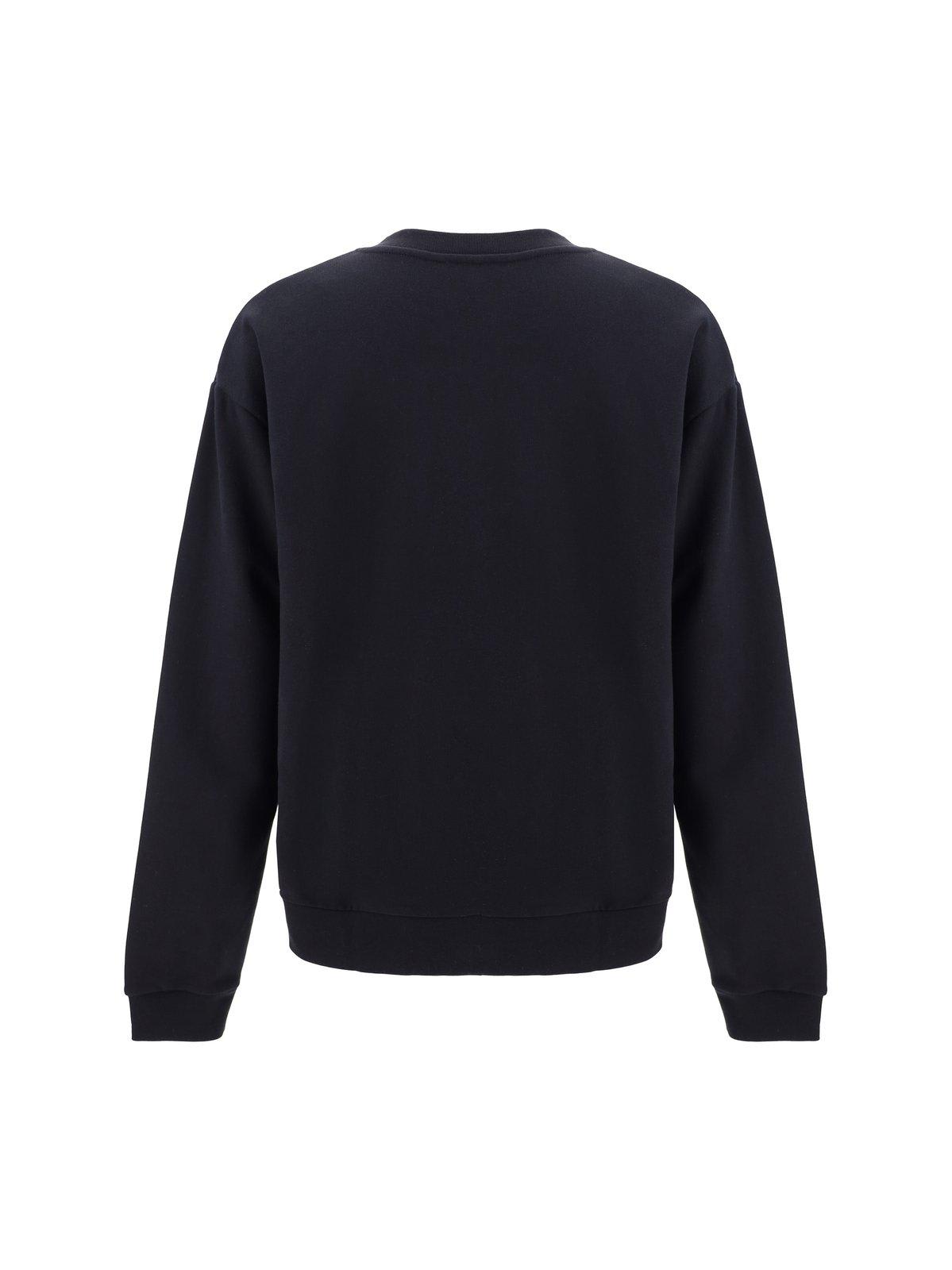 Shop Marni Logo Sweatshirt  In Black