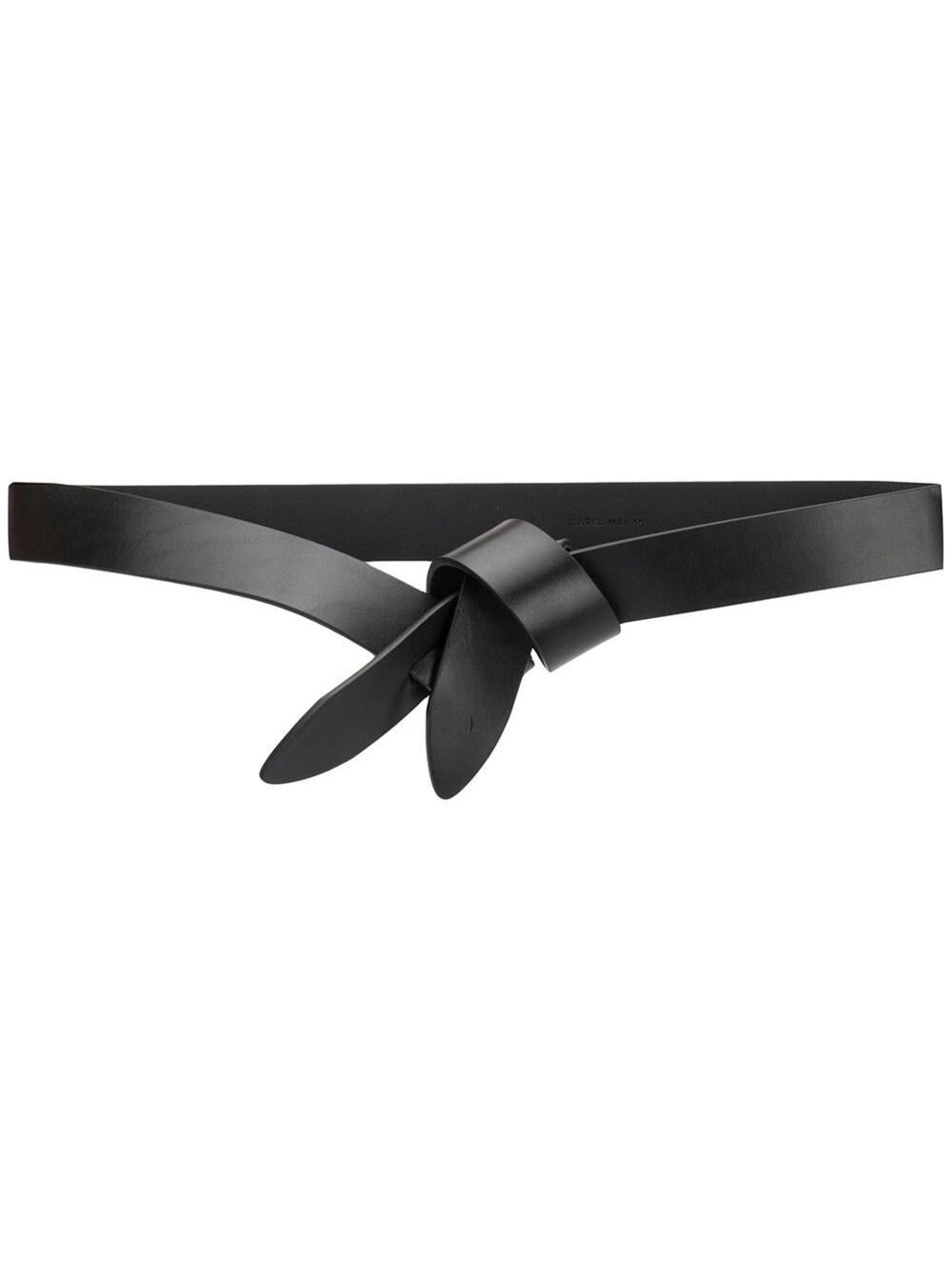 Isabel Marant Womans Lecce Black Leather Belt