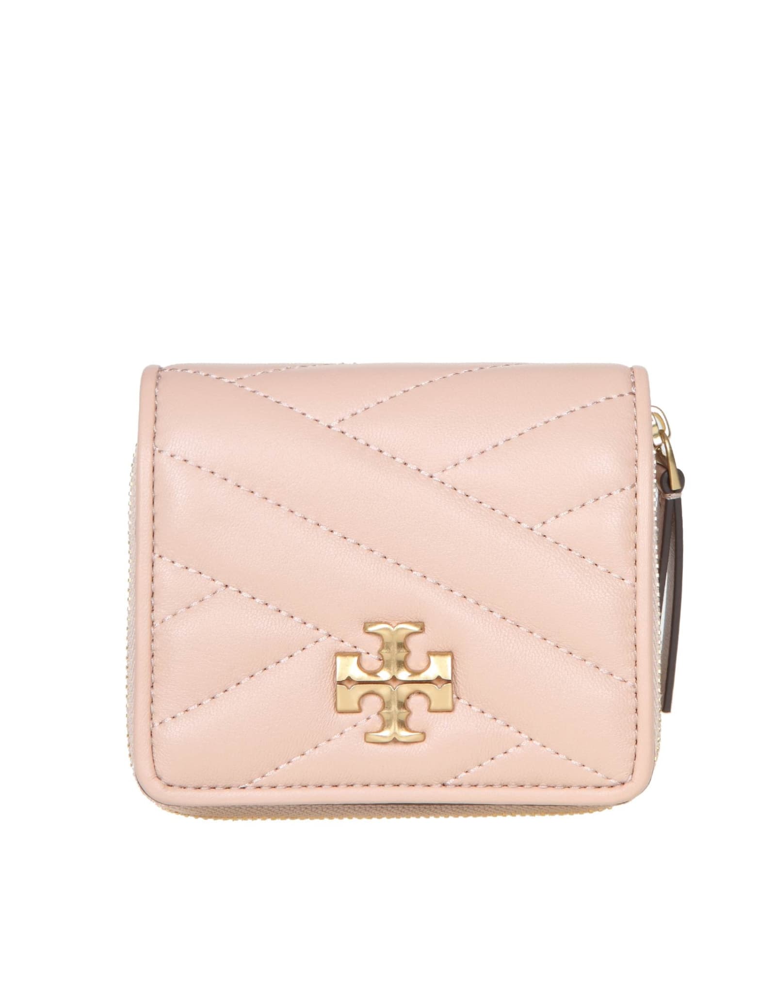 Tory Burch Kira Chevron Wallet In Sand Color Leather | ModeSens