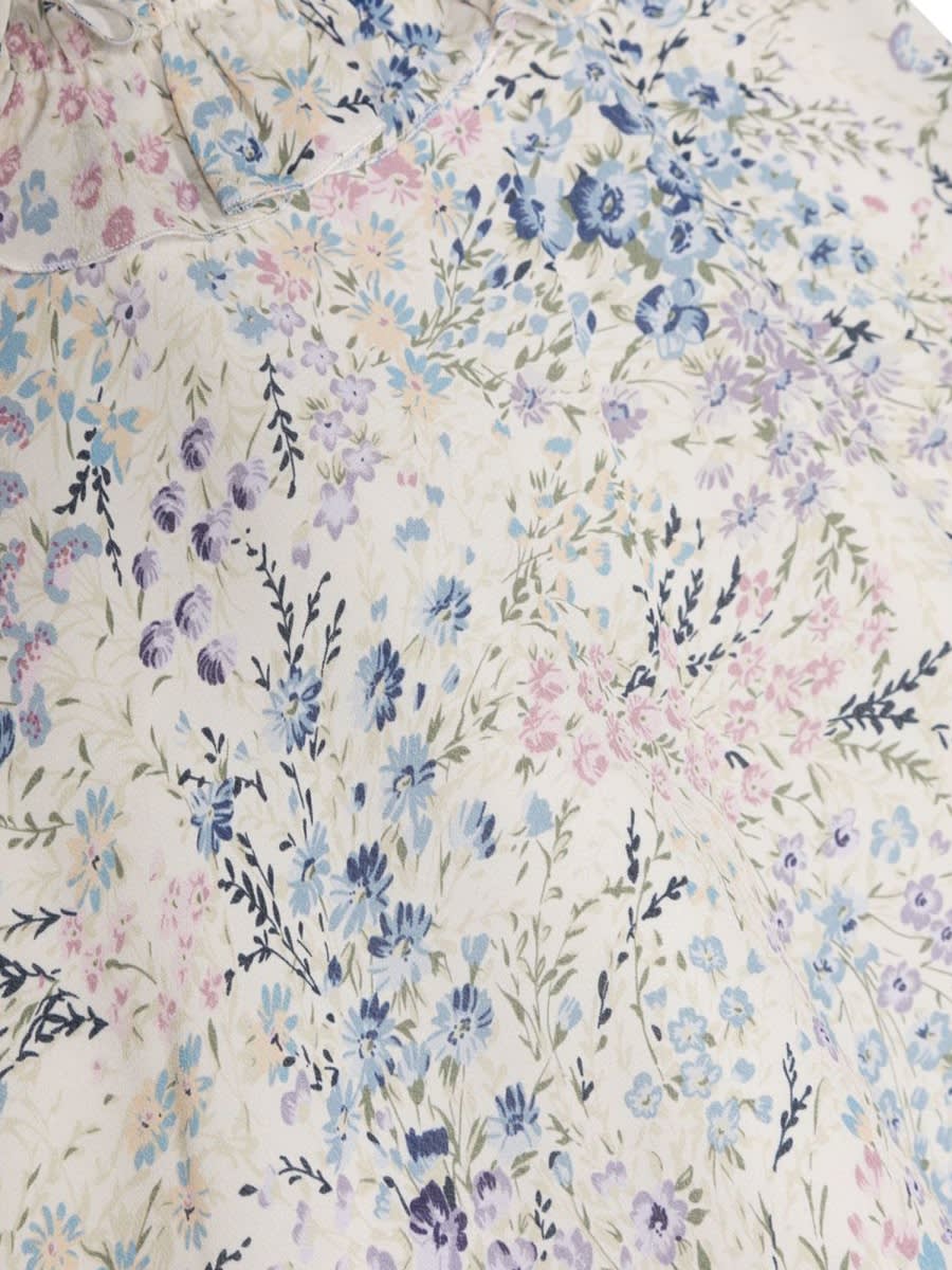 Simonetta Floral-print Dress In Multicolour
