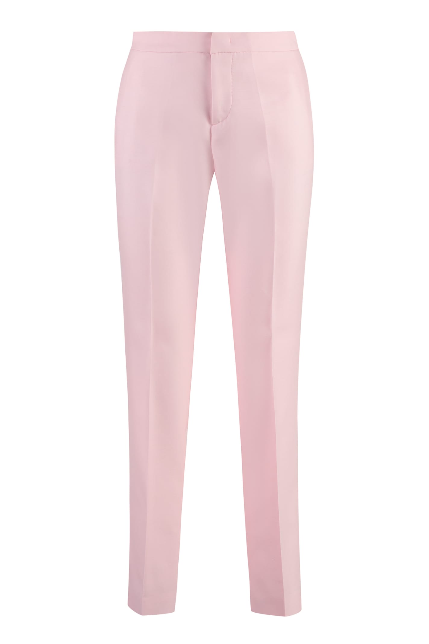 Shop Fabiana Filippi Slim Cigarette Trousers In Pink