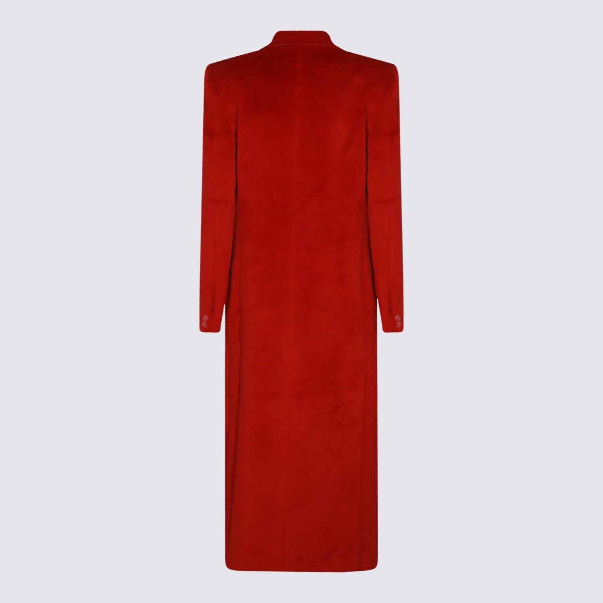 Shop Givenchy Red Wool Coat