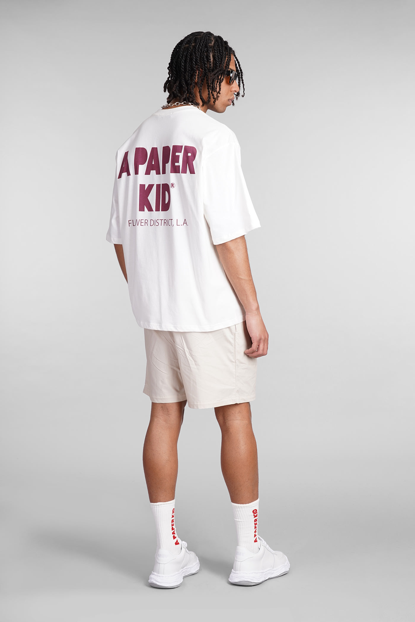 Shop A Paper Kid T-shirt In White Cotton