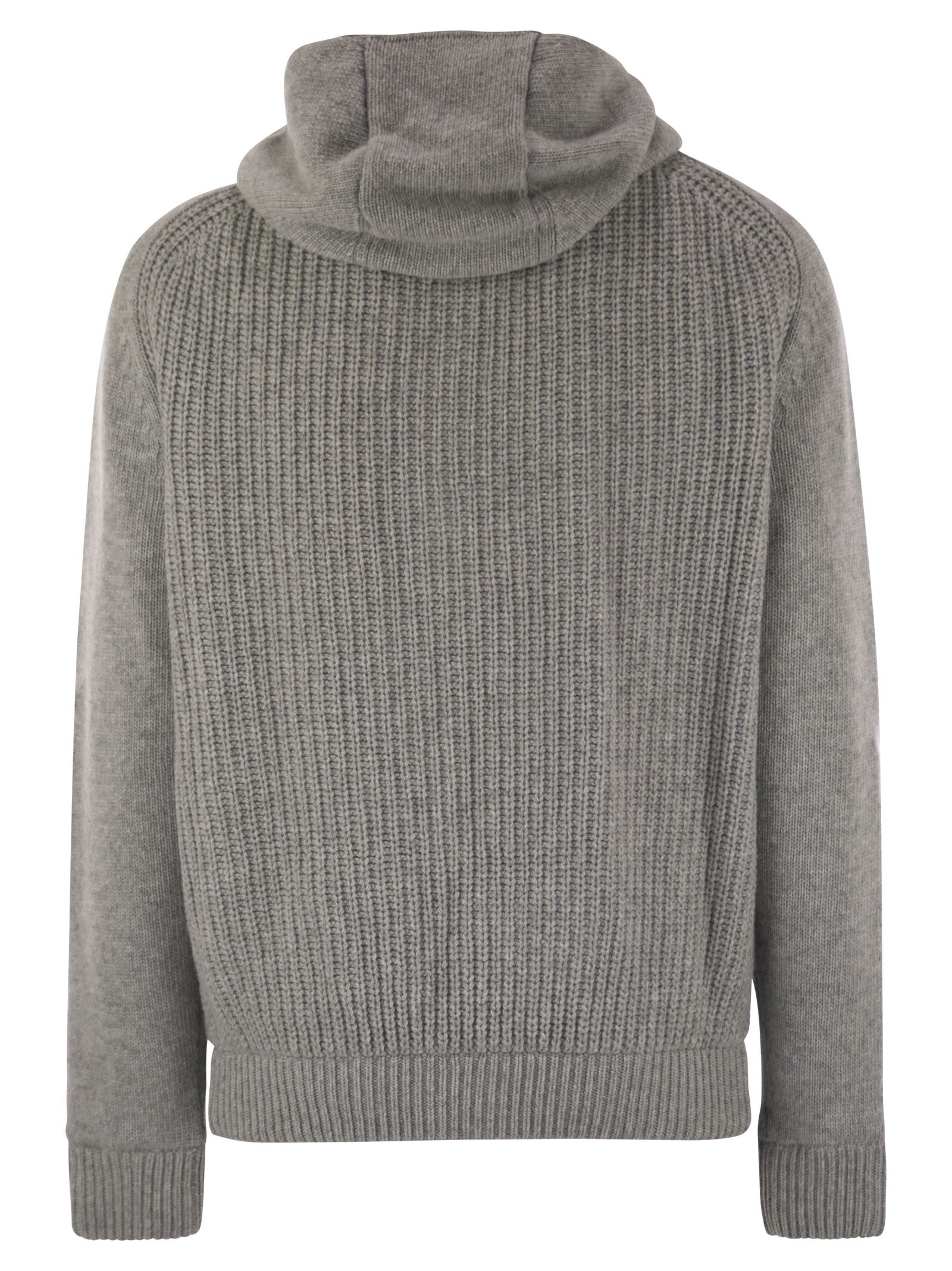 Herno Men Reversible Padded Wool Bomber Jacket In Gray