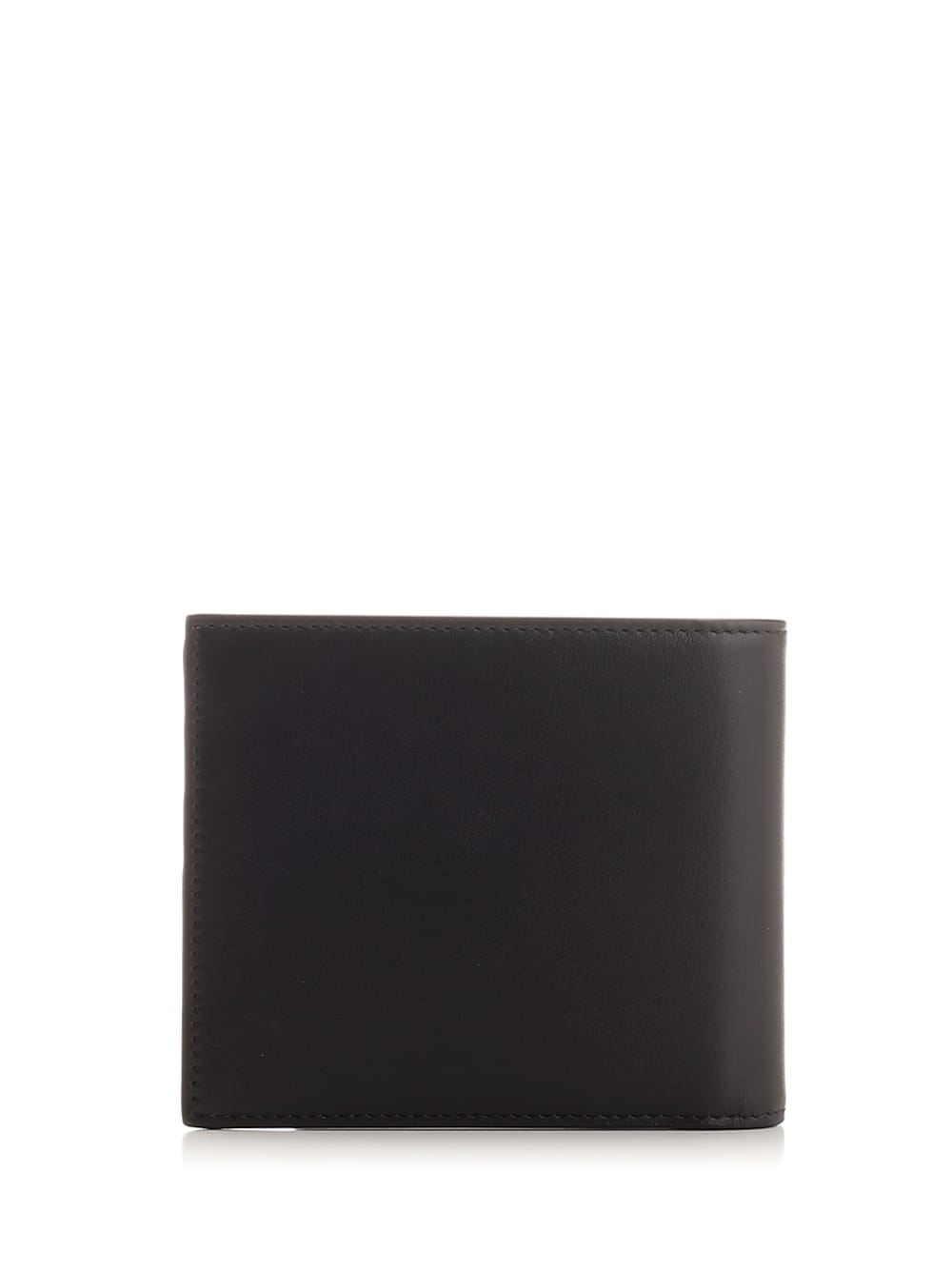 Shop Dolce & Gabbana Bi-fold Wallet With Embossed Logo In Nero