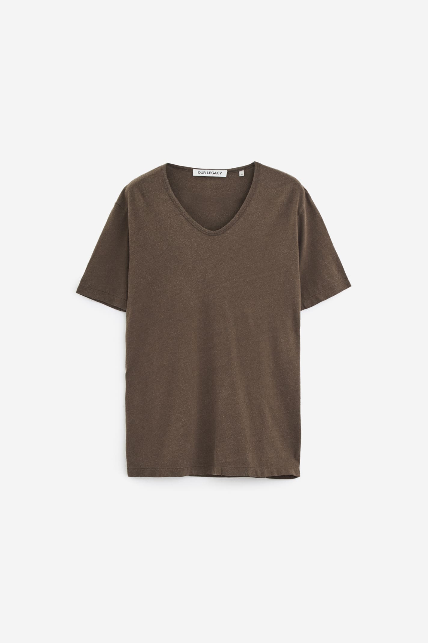Shop Our Legacy U-neck T-shirt In Brown