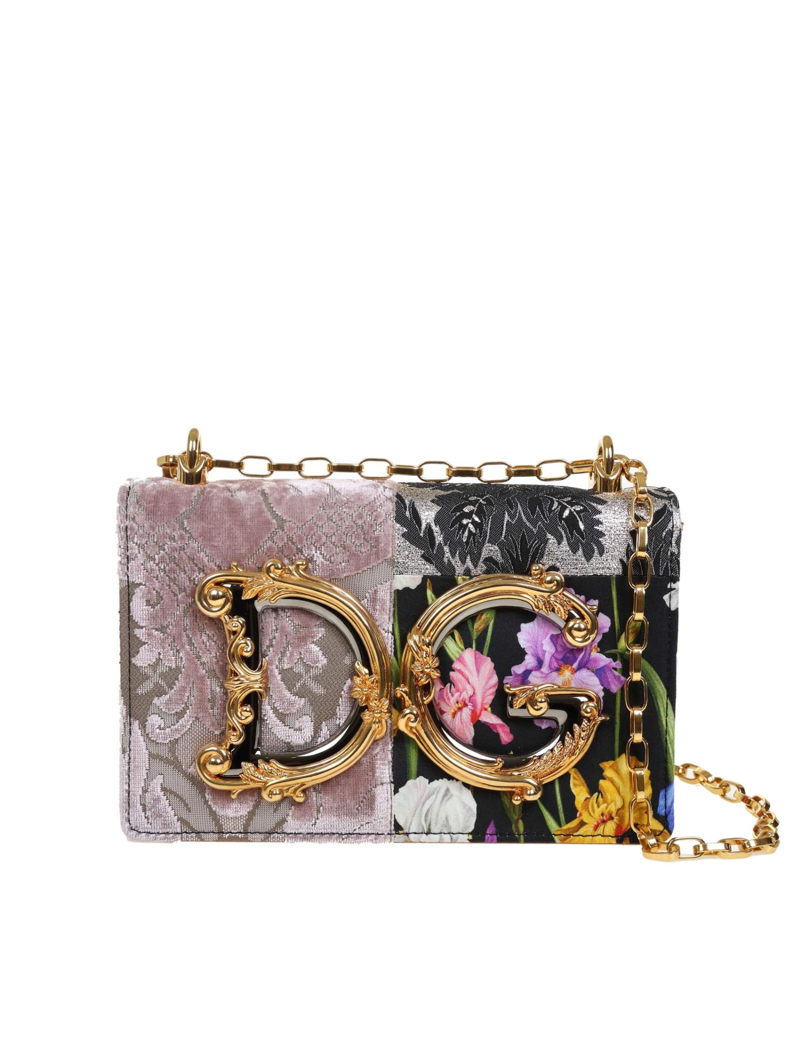 Dolce & Gabbana Shoulder Bag In Patchwork And Python