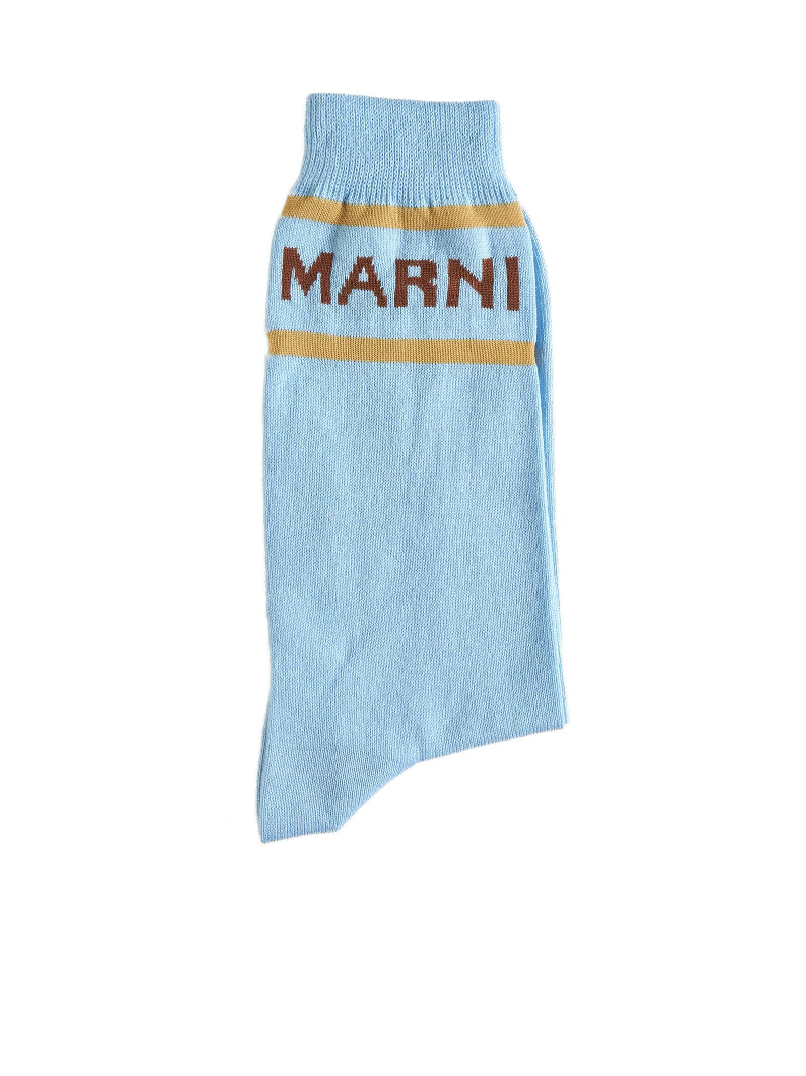 Shop Marni Socks In Azzurro