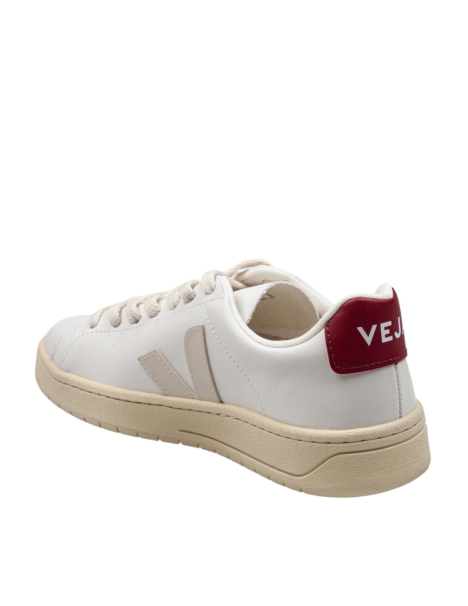 Veja Urca Coated Cotton Sneakers White/marsala In White