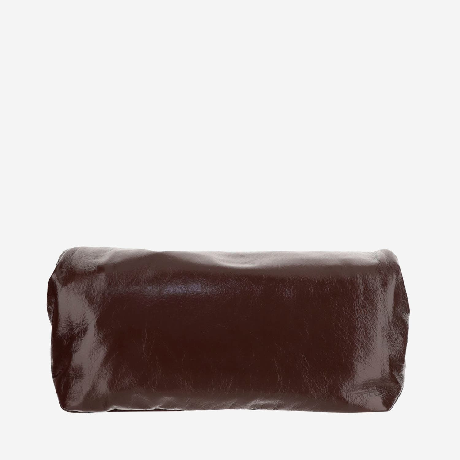 Shop Jil Sander Small Rollup Crossbody Bag In Brown