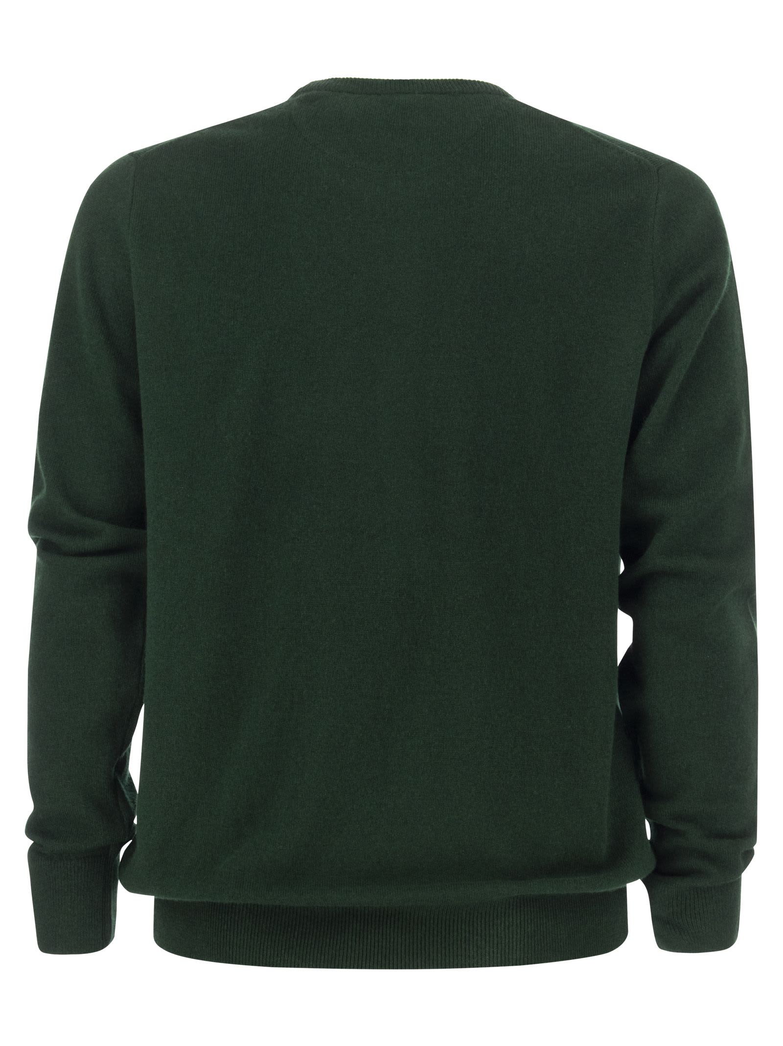 Shop Polo Ralph Lauren Crew-neck Wool Sweater In Green