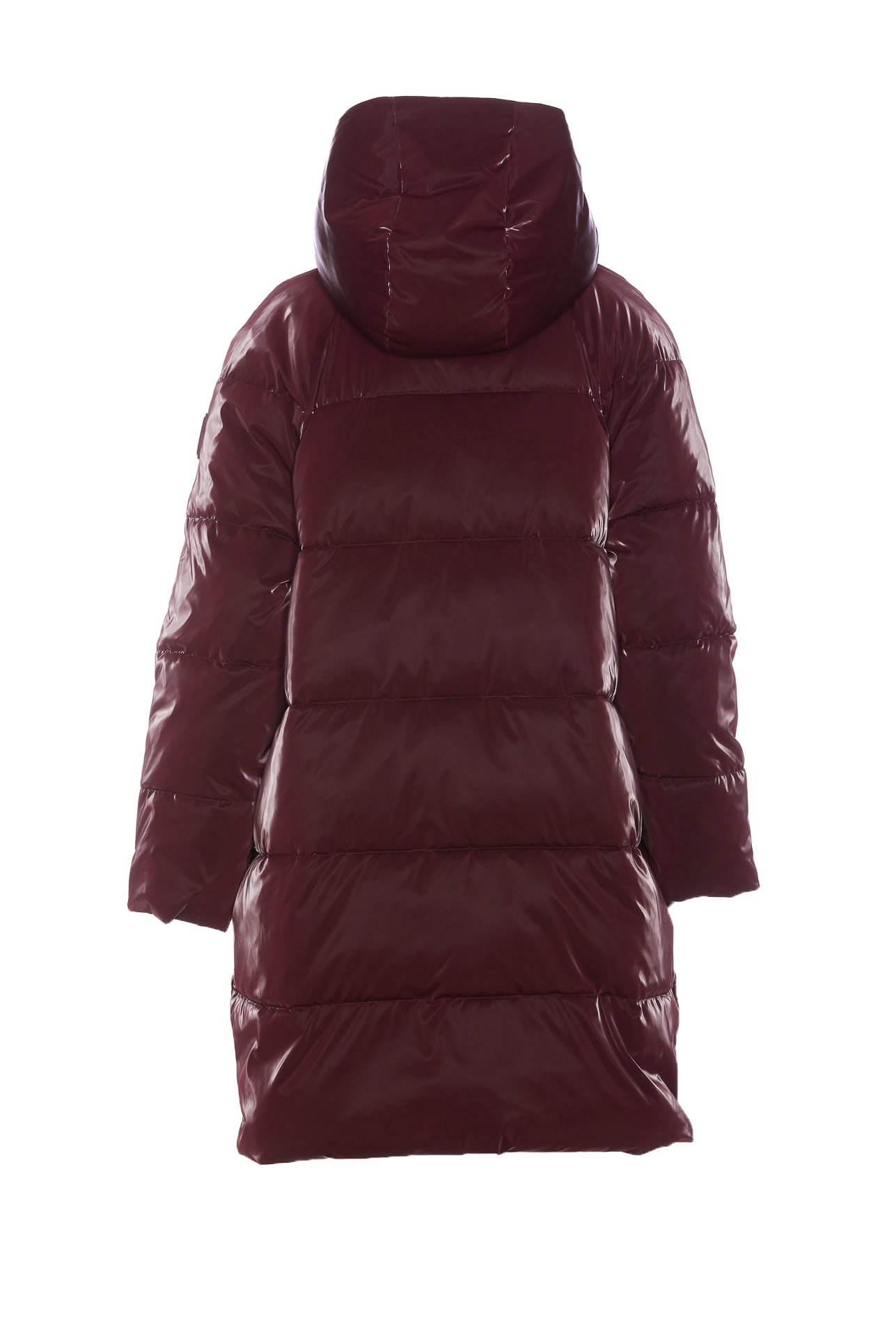 Shop Elisabetta Franchi Down Jacket In Red