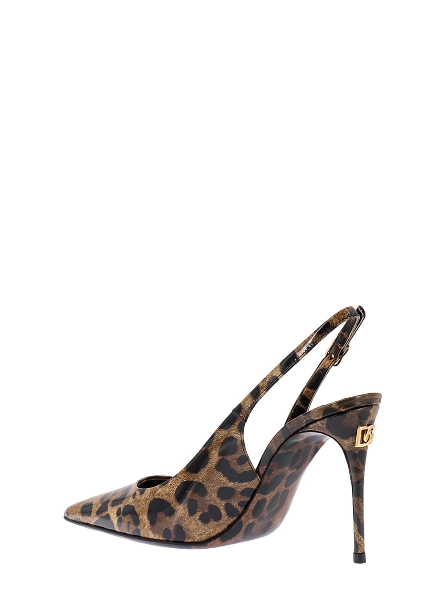 Shop Dolce & Gabbana Slingback In Leopard