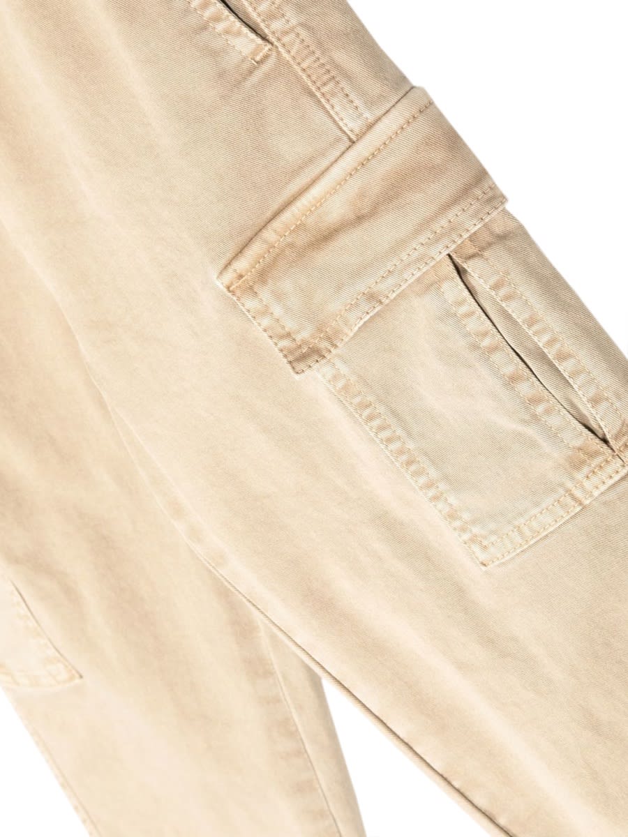 Aspesi Cargo Cotton Trousers In Beige