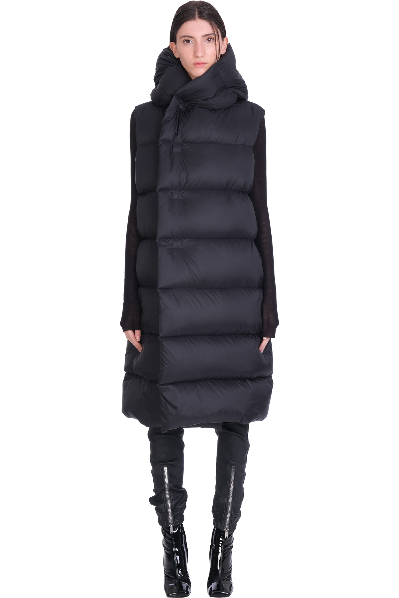 Rick Owens Down Liner Coat in Black | Coshio Online Shop