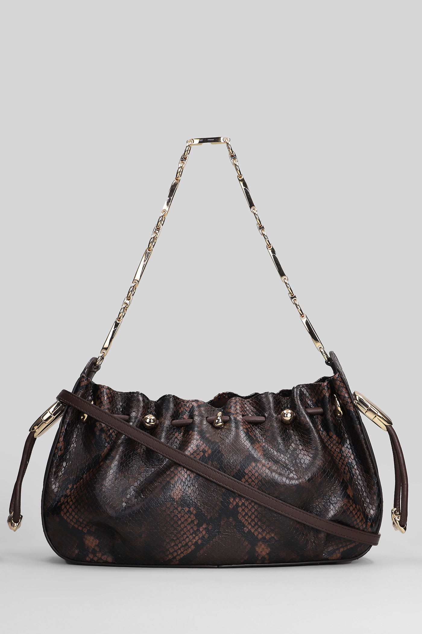 Zimmermann Halcyon Shoulder Bag In Brown Leather