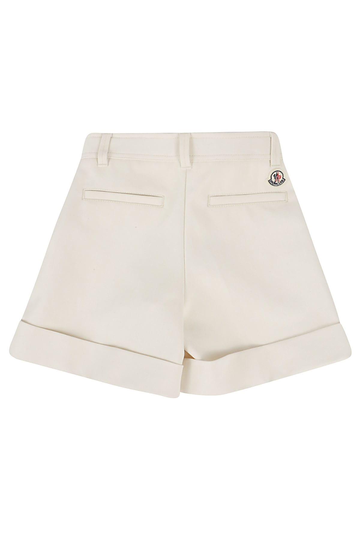 Shop Moncler Shorts In Beige