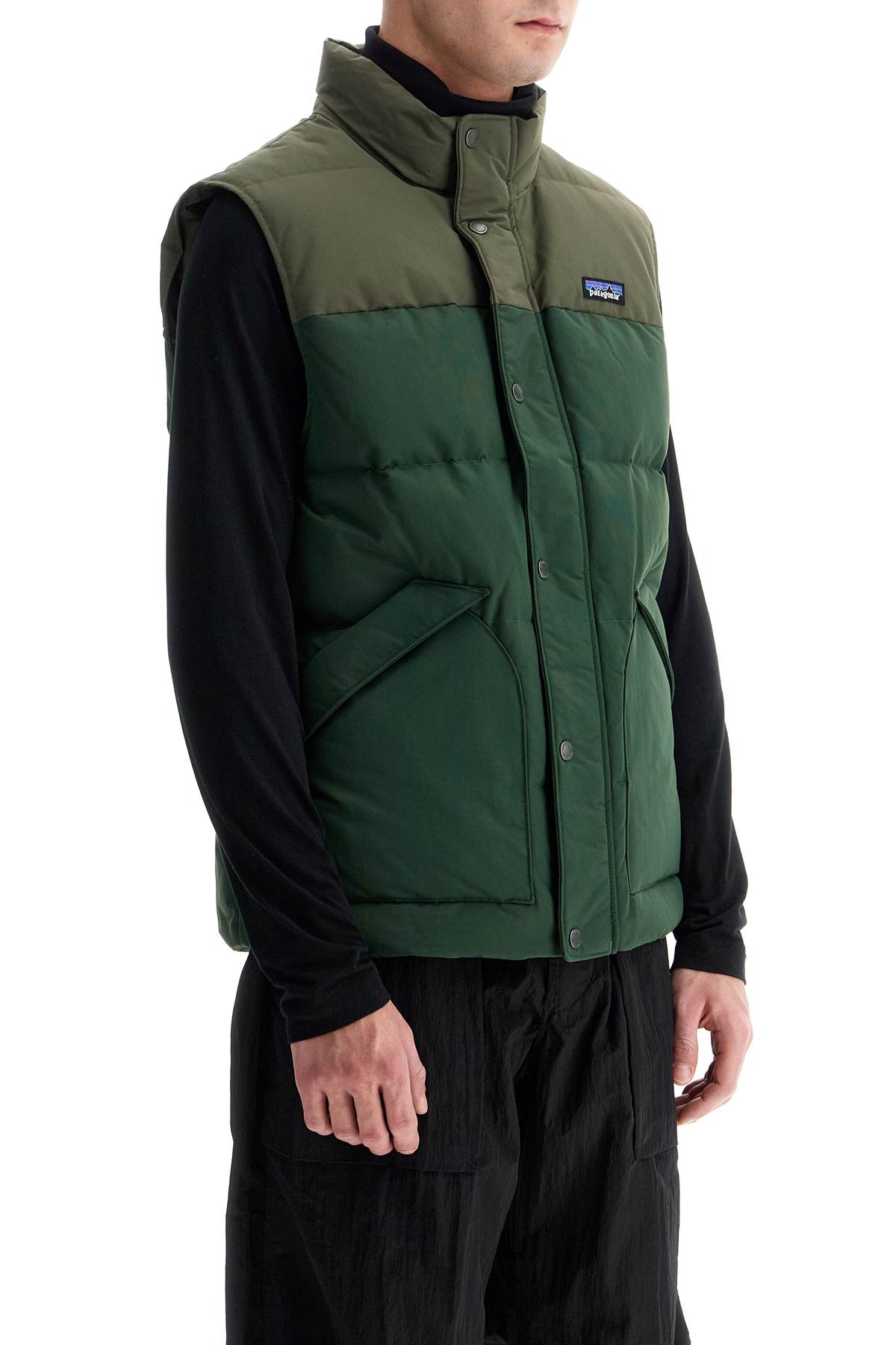 Shop Patagonia Padded Downstream Vest In Torrey Pine Green (green)