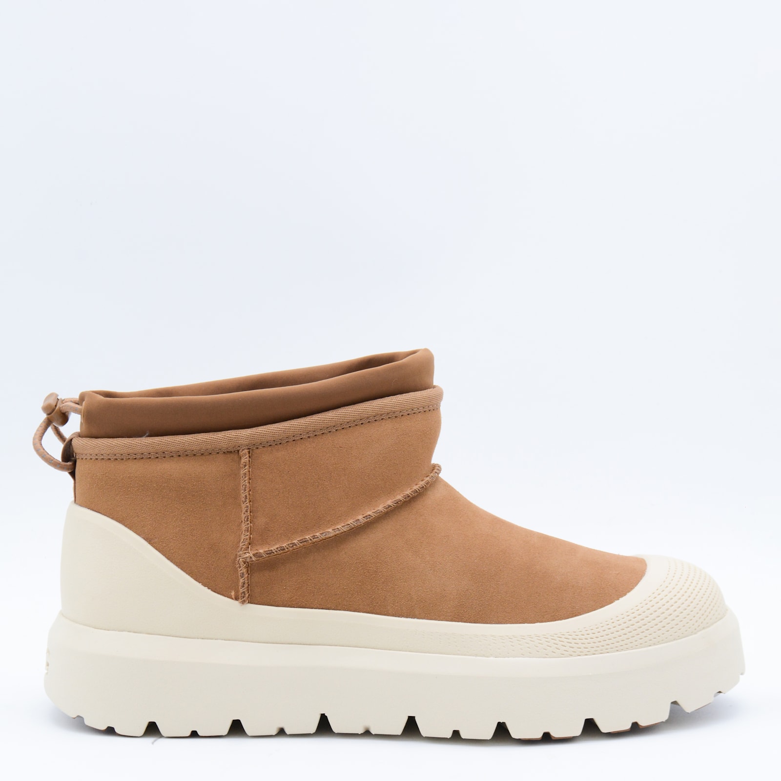 Ugg Biscuit Suede Ultra Mini Weather Hybrid Ankle Boots In Brown