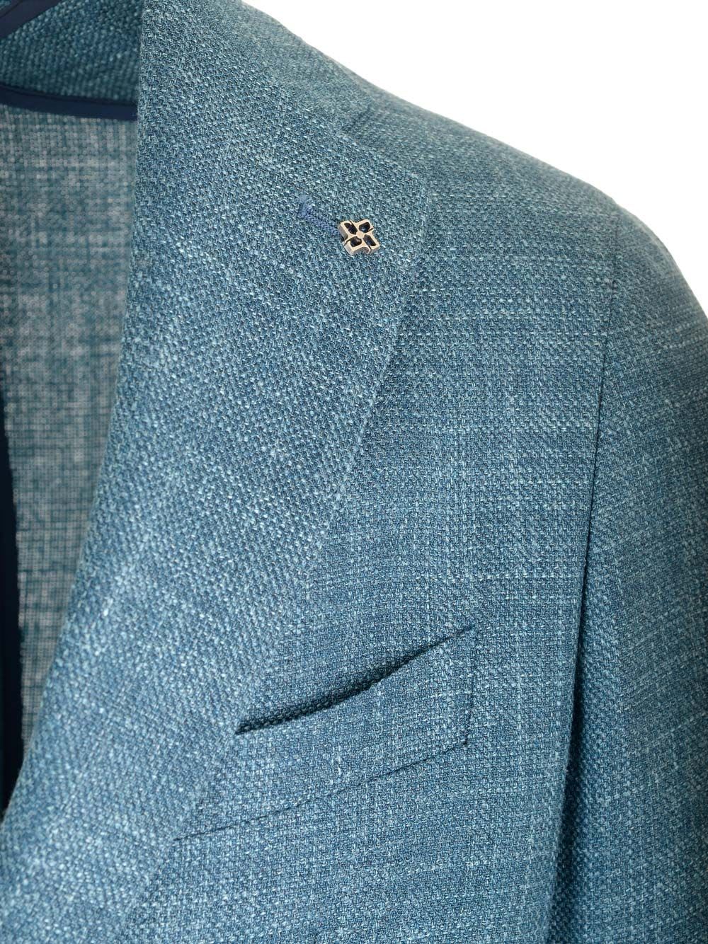 Shop Tagliatore Montecarlo Blazer In Light Blue