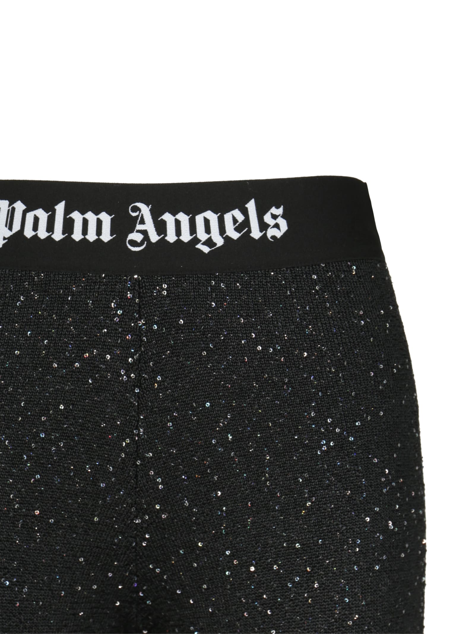 Shop Palm Angels Soiree Pants In Black/white