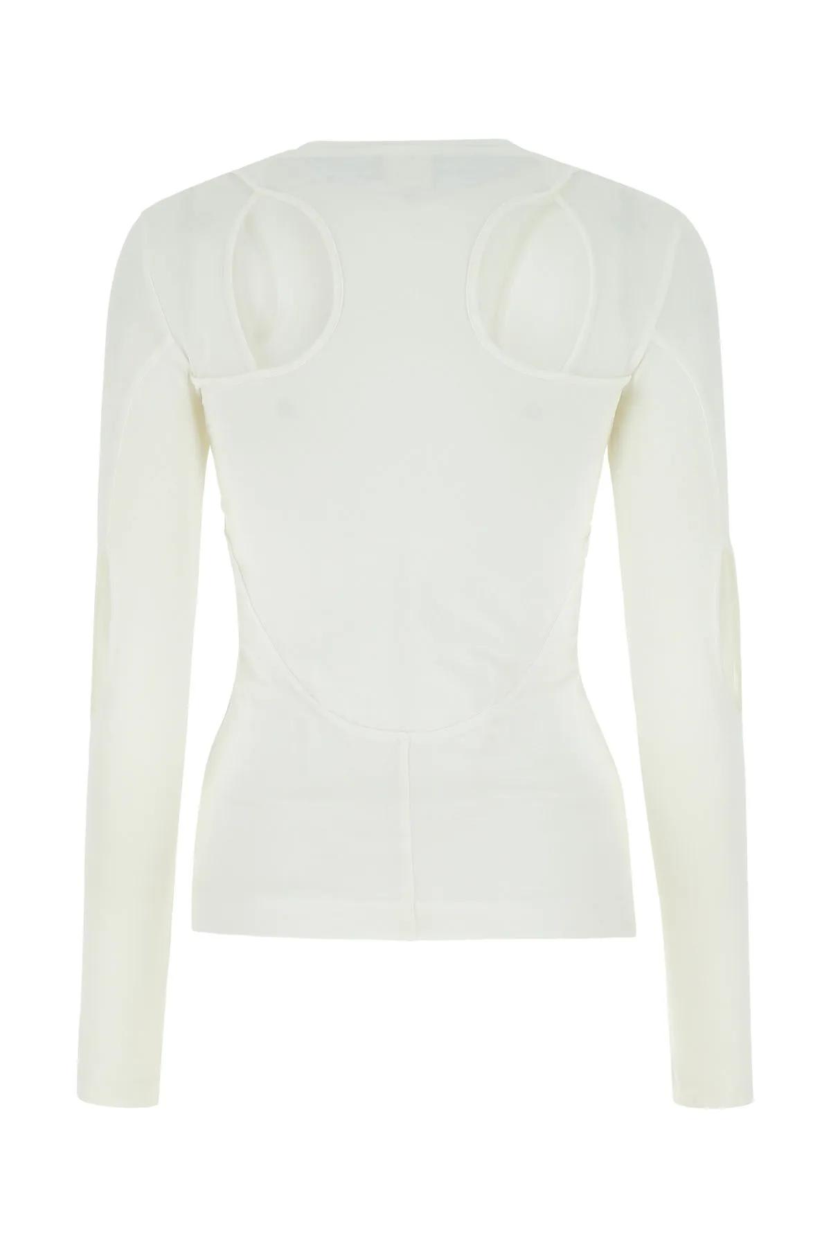 Shop Givenchy White Stretch Nylon Top