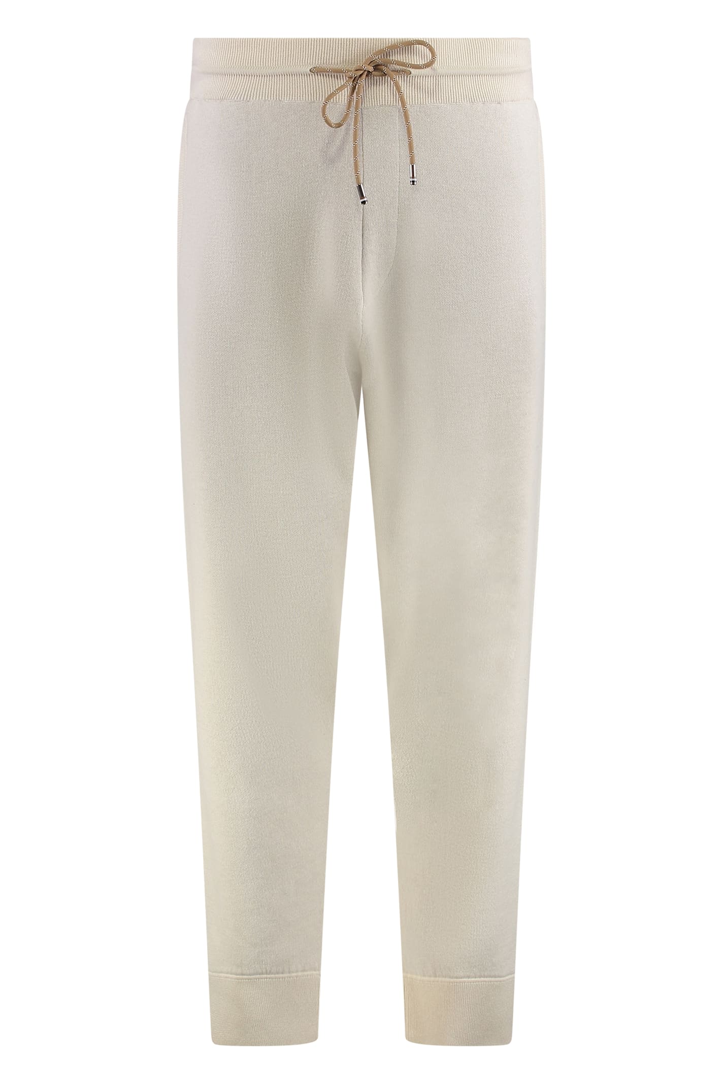 Hugo Boss Boss Knitted Track-pants In White