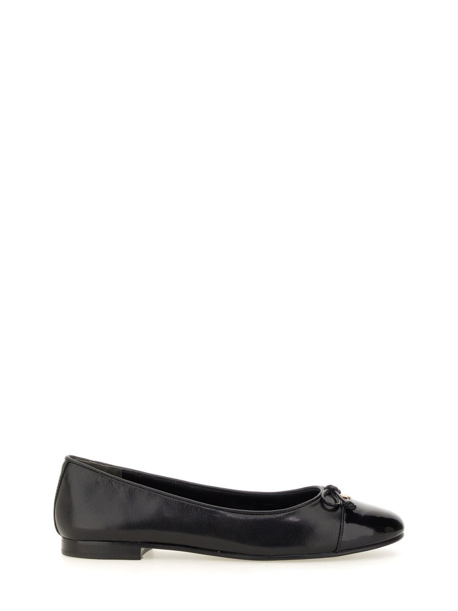 Shop Tory Burch Ballerina Bow In Black