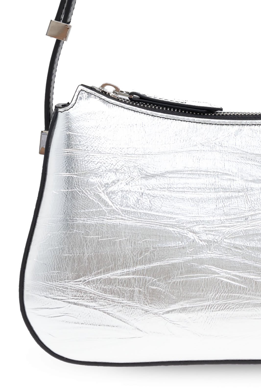 Lanvin Concerto Mettalic-effect Shoulder Bag In Argent