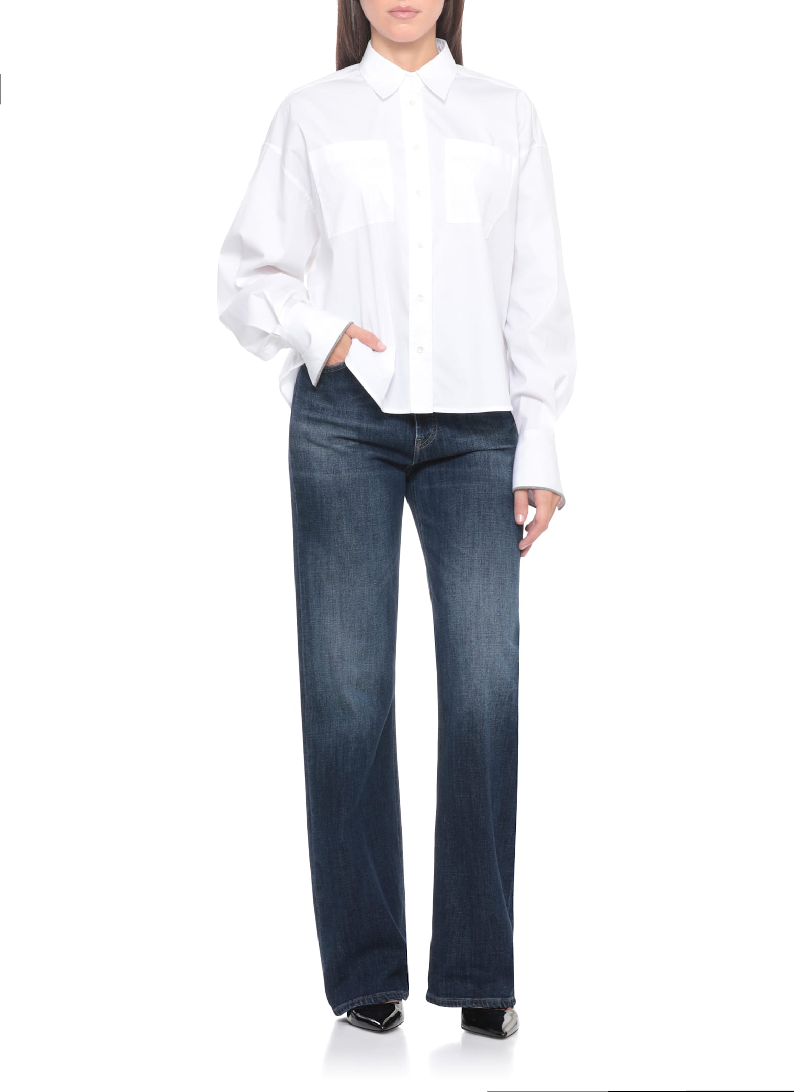 Dondup Logo-patch Jeans In Blue