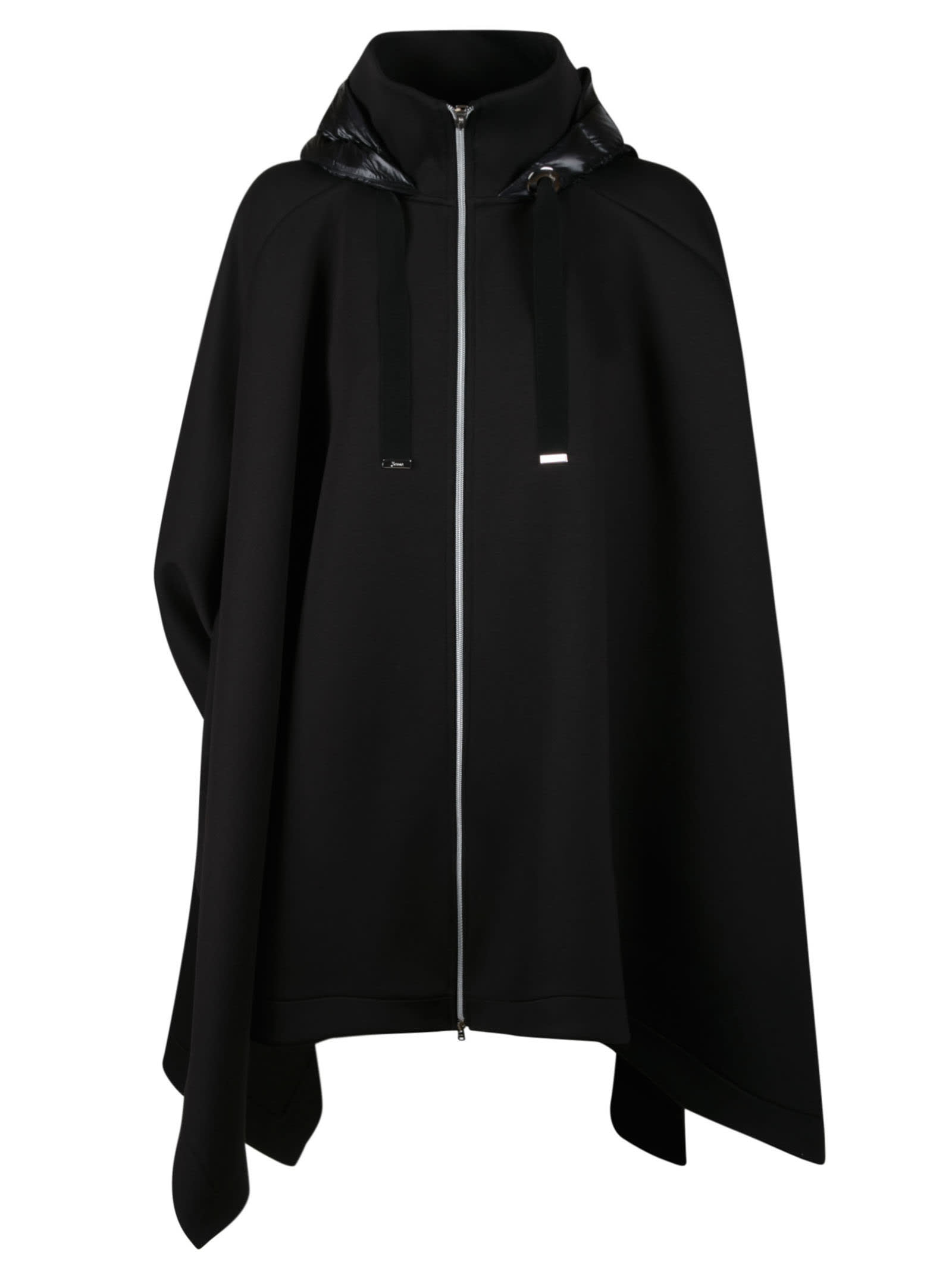 Herno Hooded Flared Zip Cape