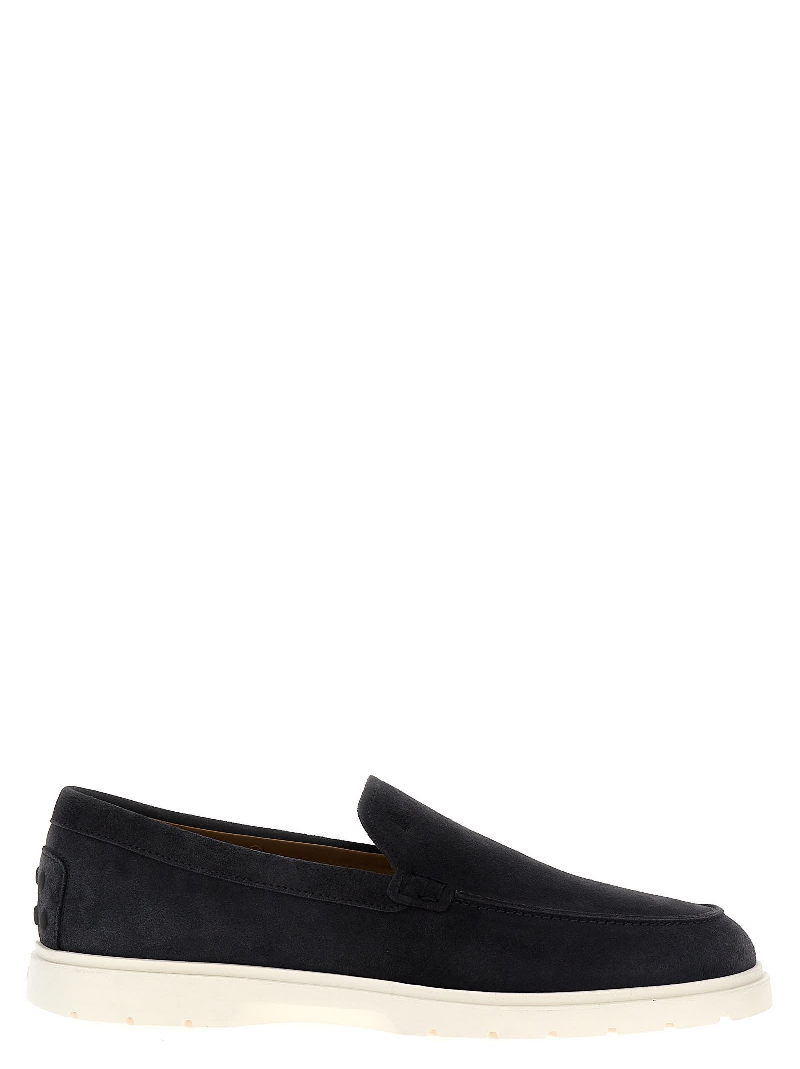 Shop Tod's Ibrido Estivo Loafers In Blue