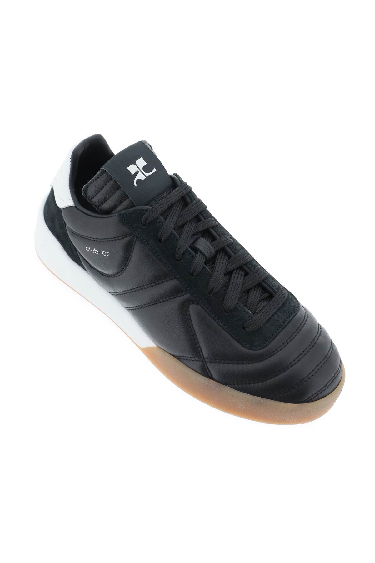Shop Courrèges Club02 Low-top Sneakers In Black (black)