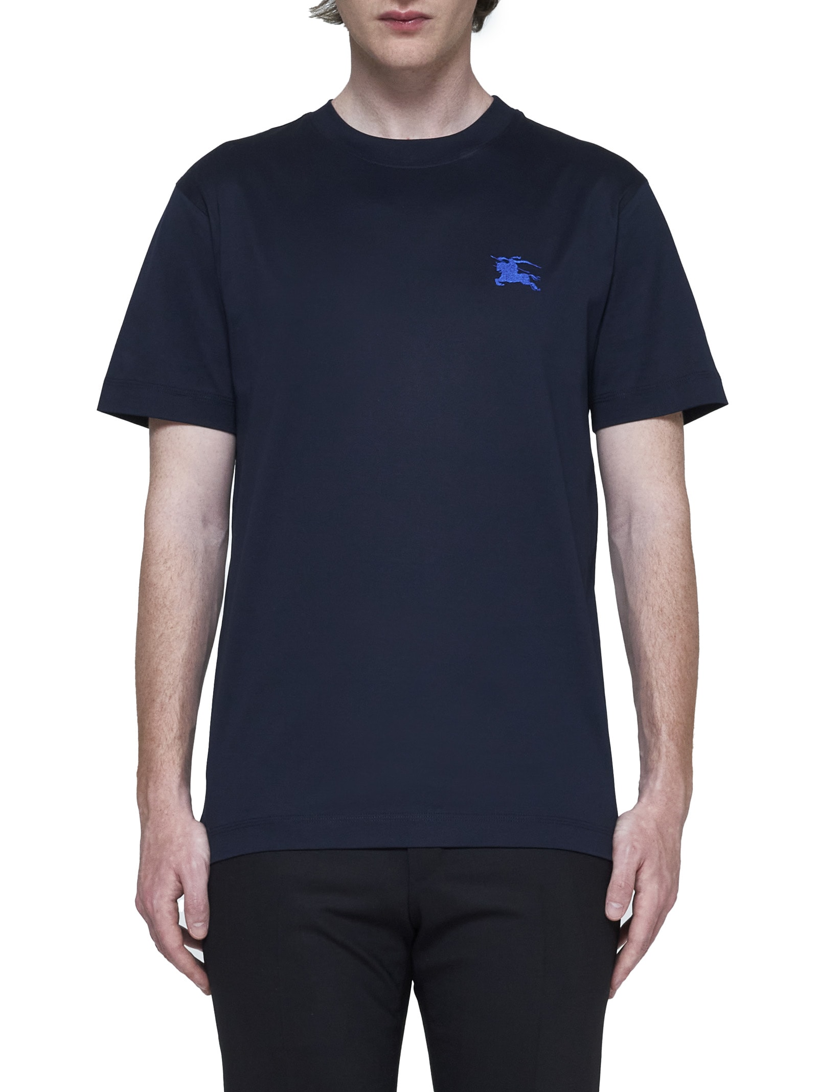 Shop Burberry T-shirt In Blu