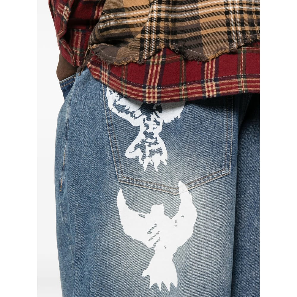 Kidsuper Button-fastening Jeans In Blue