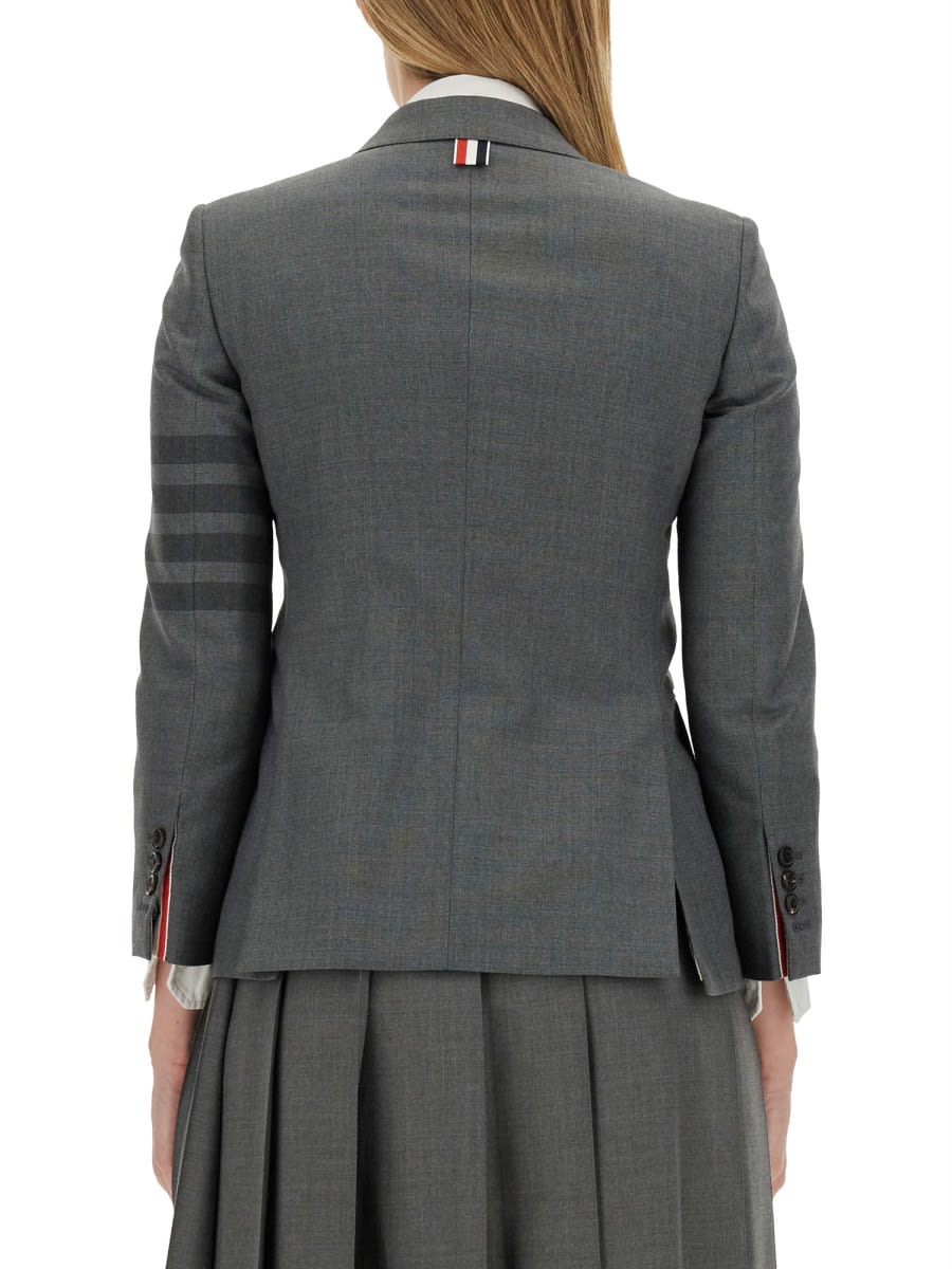 Shop Thom Browne Classic Sports Coat In Grey