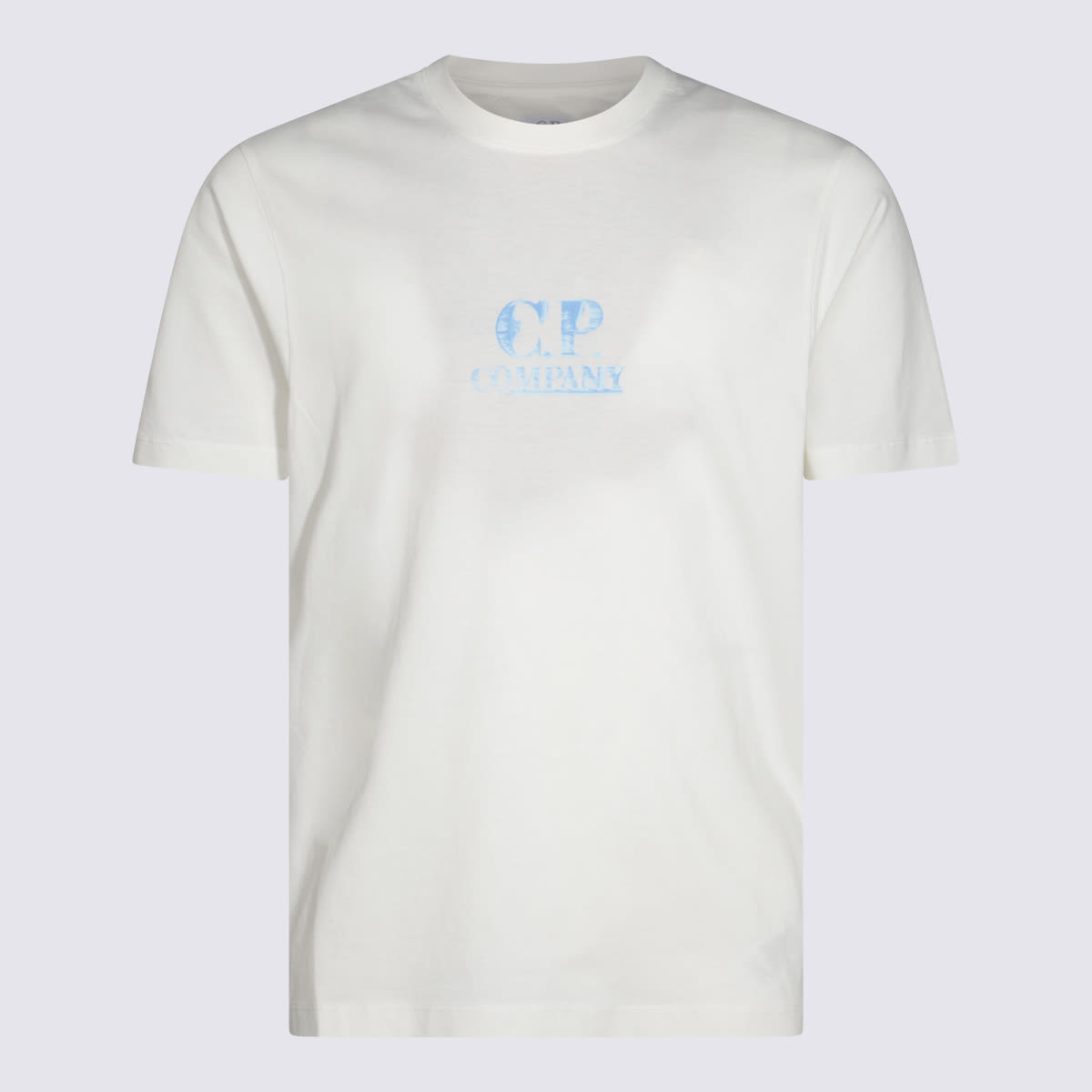 C.p. Company Cream Cotton T-shirt In Gauze White