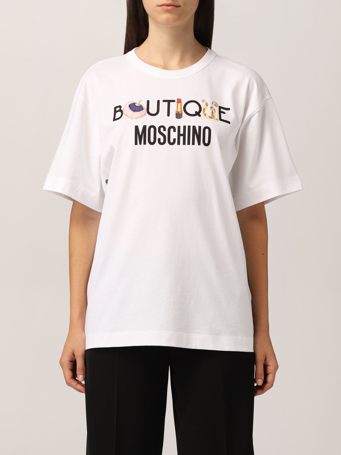 Boutique Moschino T-shirt Boutique Moschino T-shirt With Logo Print