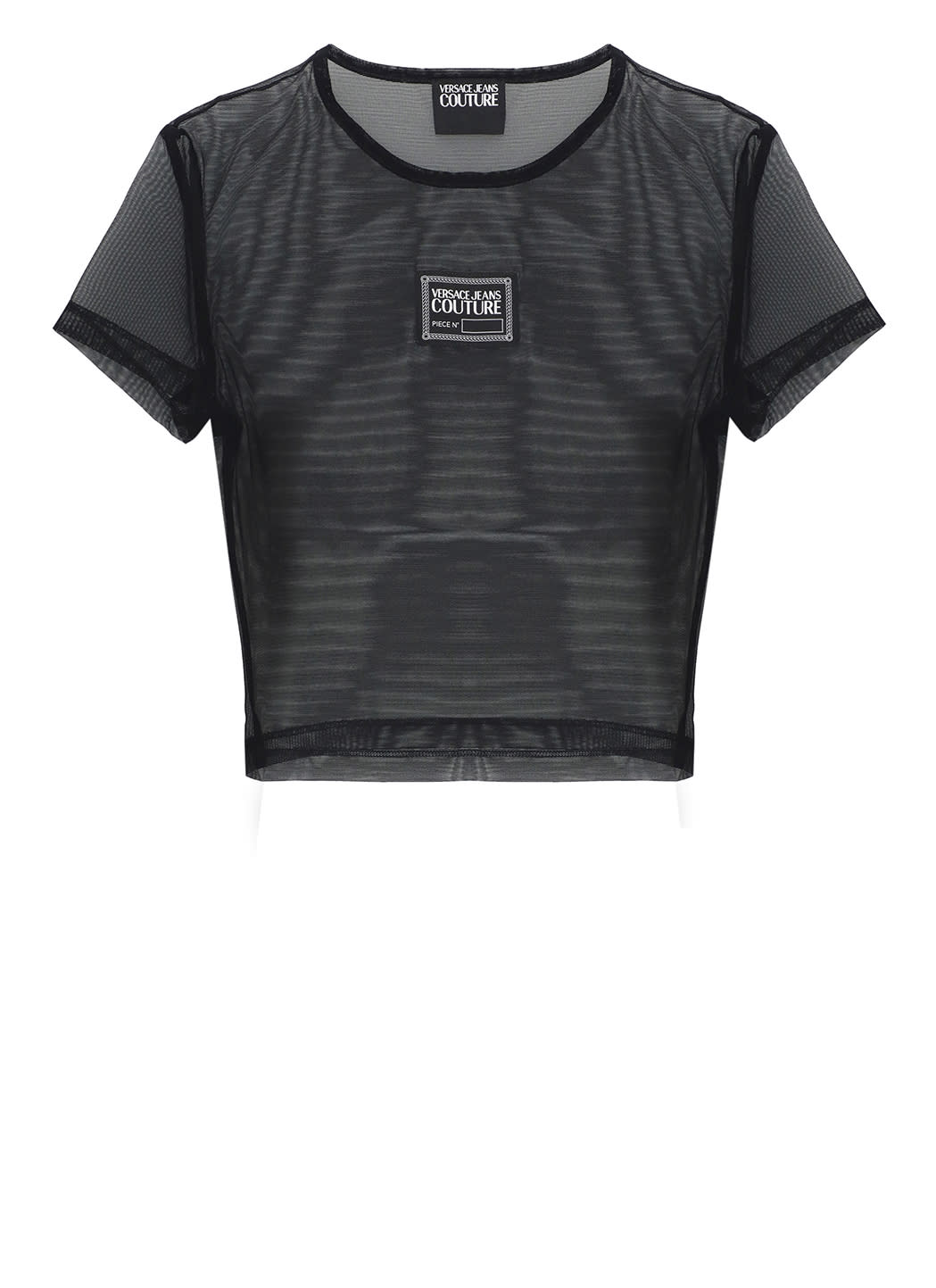 Versace Jeans Couture Net T-shirted In Black