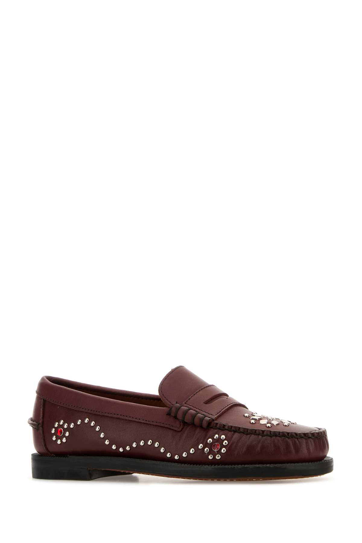 Sebago Studded Embellishments Loafers Decorative Stitching