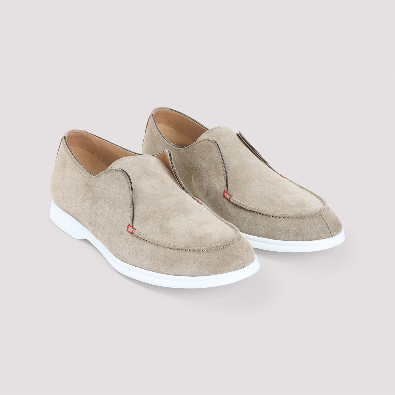 Kiton Lace-up In Beige