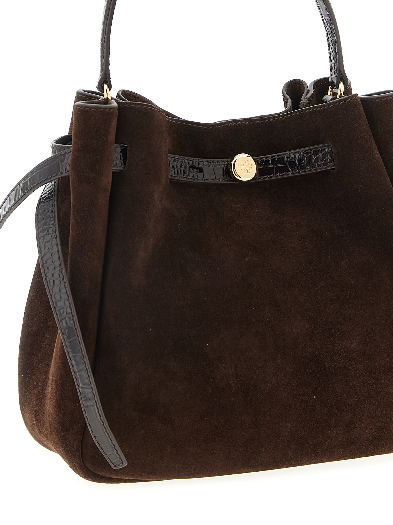 Tory Burch Romy Bucket Bag In Brown