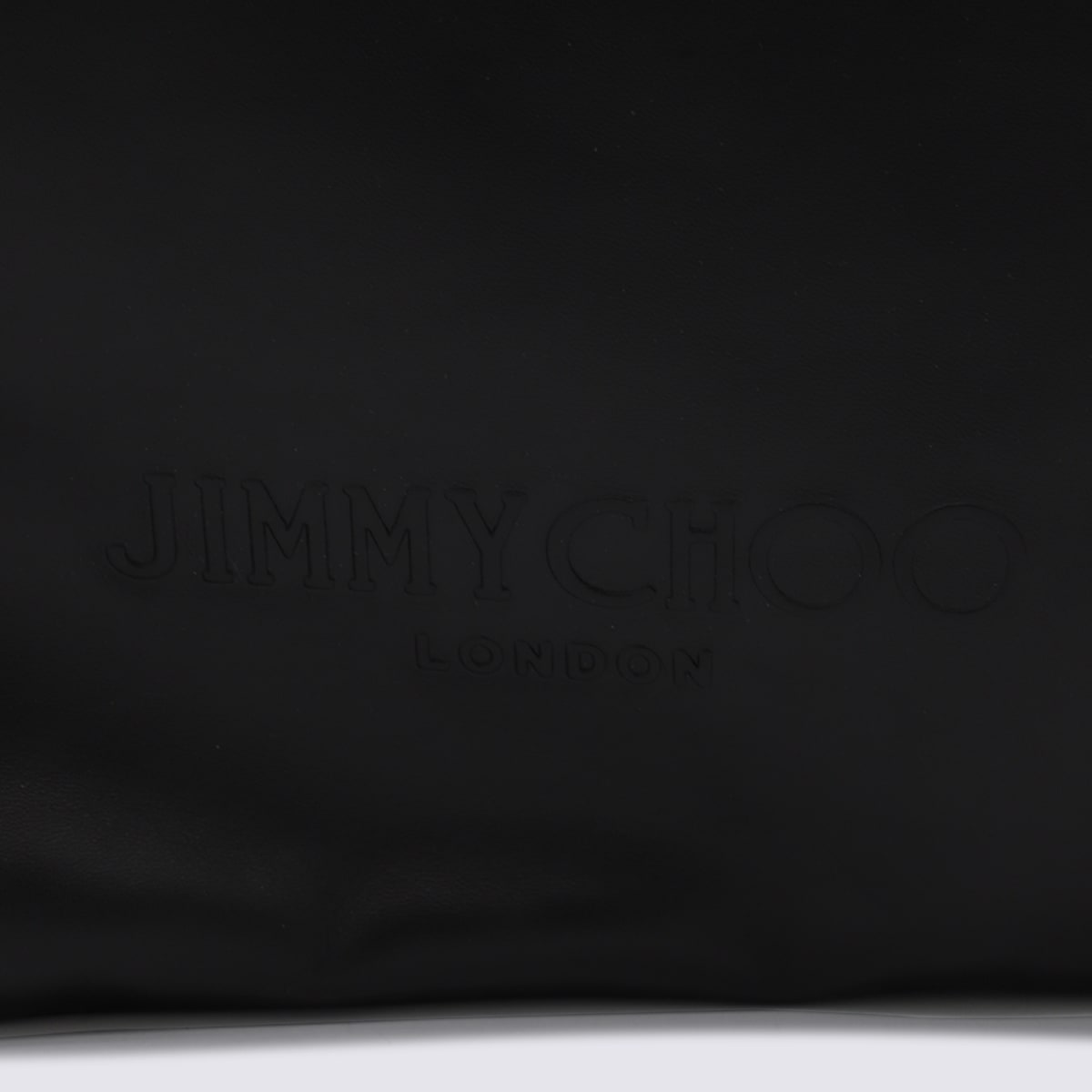 Jimmy Choo Black Drawstring Tote L In Multi